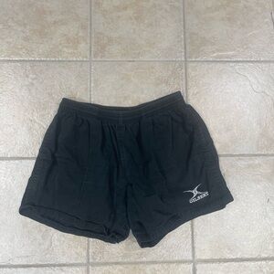 Gilbert Kiwi Pro Rugby Black Shorts Size XL In Excellent Used Condition